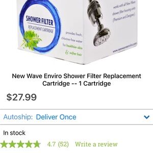 Shower Filter Replacement Cartridge - Blue